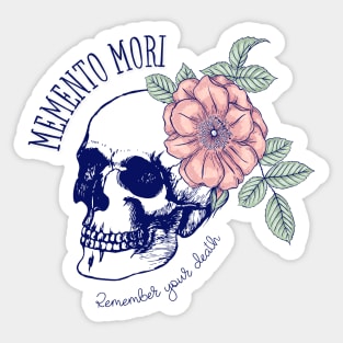 Memento Mori Floral Sticker